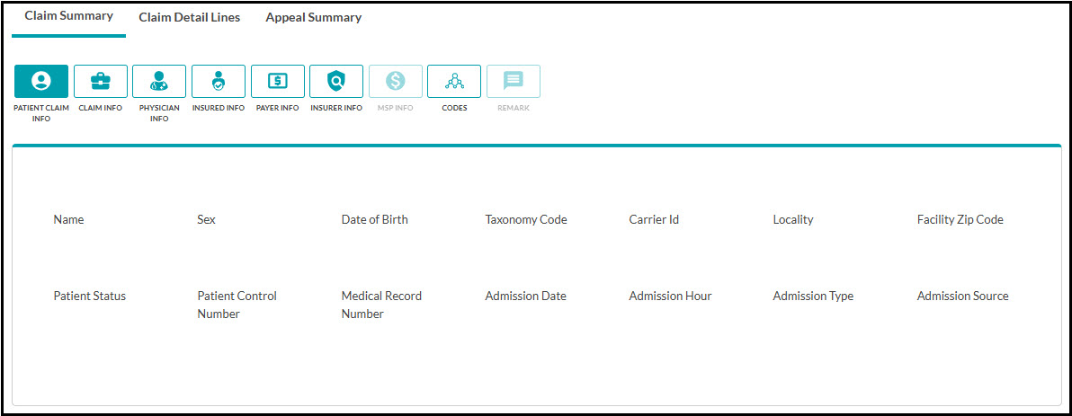 Part A Claim Summary
