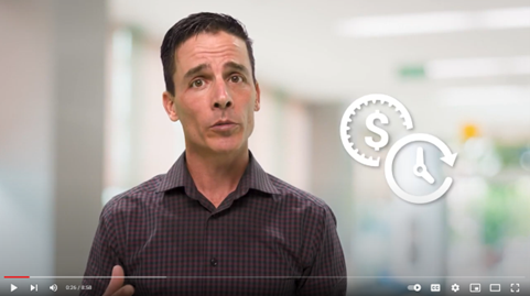 A picture of the presenter of video with a icon representing the video will help you save time and money