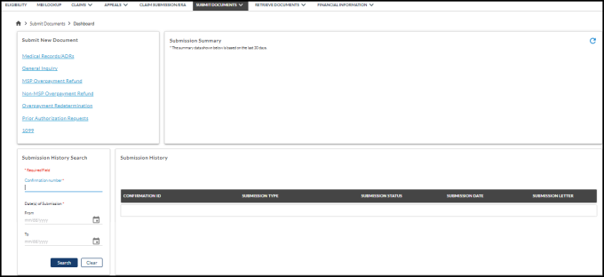 Parte B – Tablero de comandos para Enviar documentos
