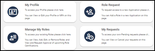 pantalla de inicio mostrando cuadros