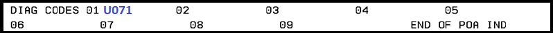 image of diagnosis codes